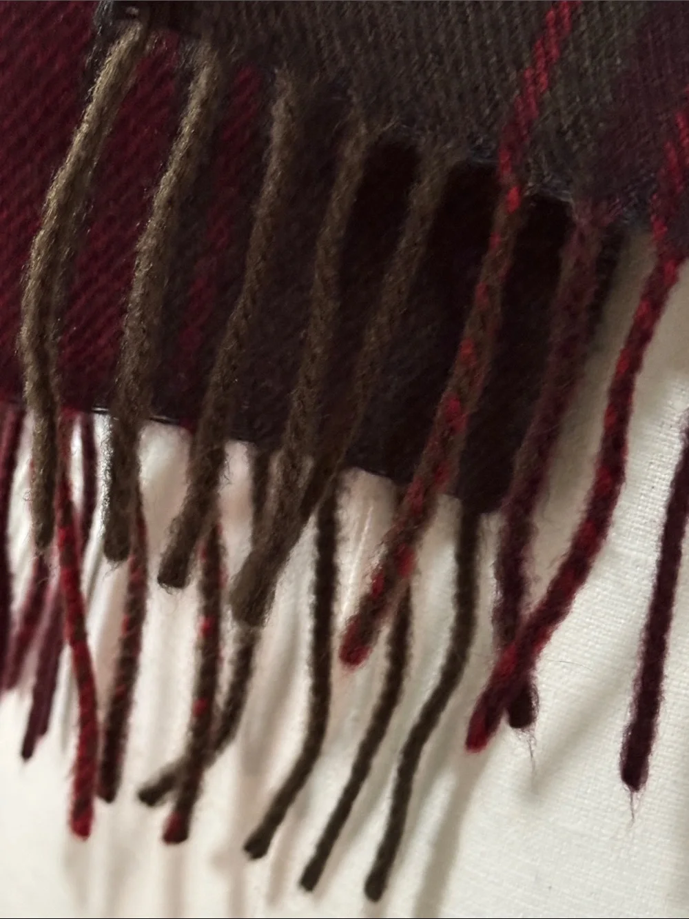 FREE WITH $25 PURCHASE-Plaid Scarf-Unisex-Red/Olive/Black